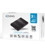 Aisens ASE-2523B Caja Externa 2,5 pulg SATA a USB 3.0, Negra